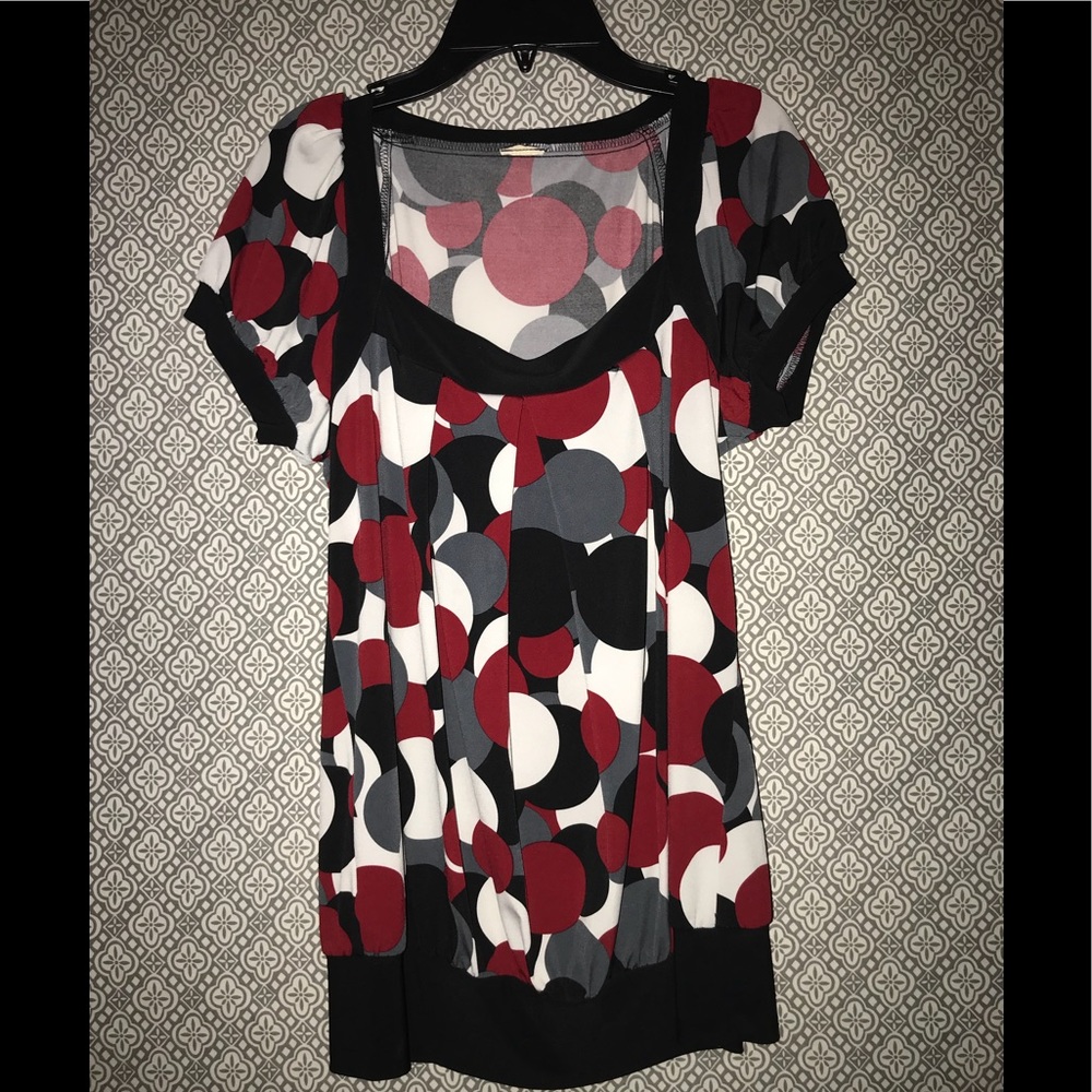 Boutique style polka dot blouse